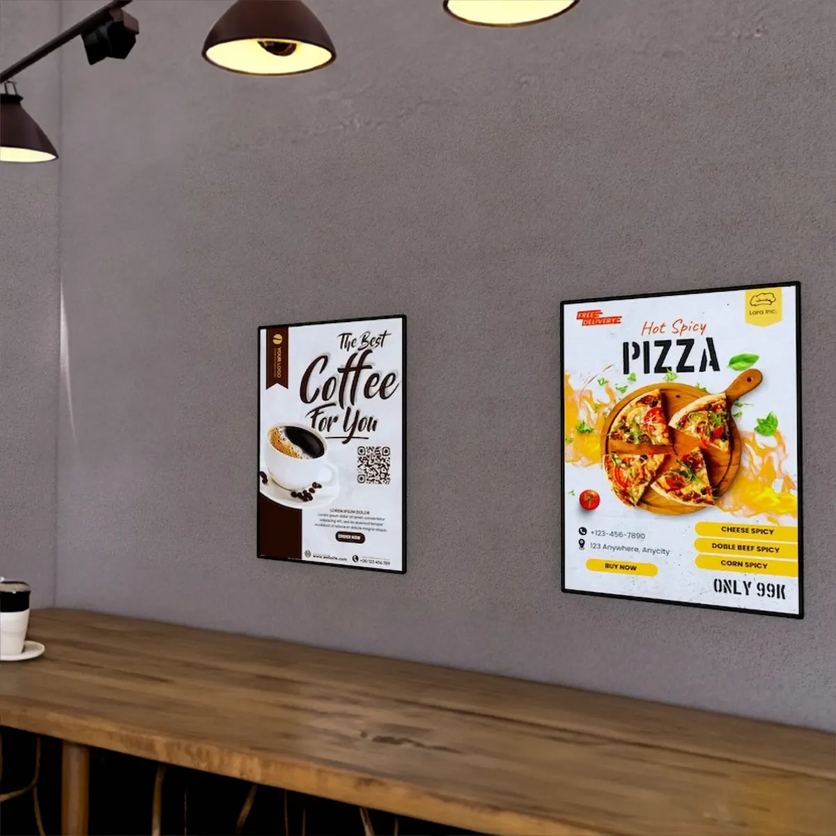 AI poster design and Printing services for Backlit for lightbox frame displays