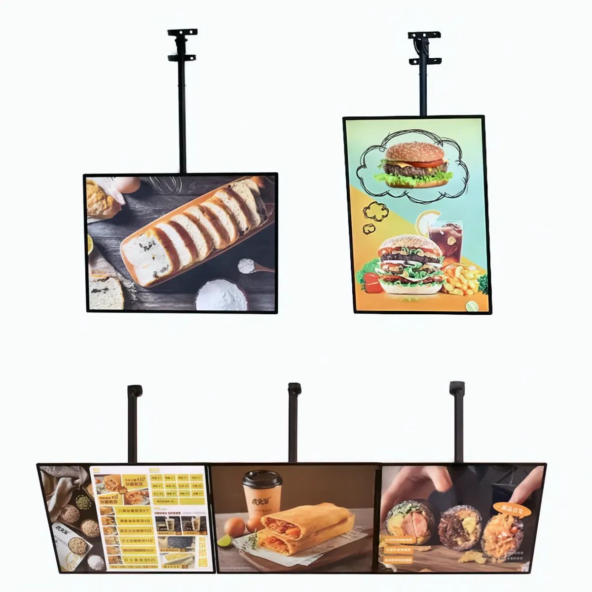 Compact Hanging Menu LED Display Signs for Storefront