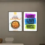 FrameGlow Slim LED Lightbox Sign Poster Frame Displays