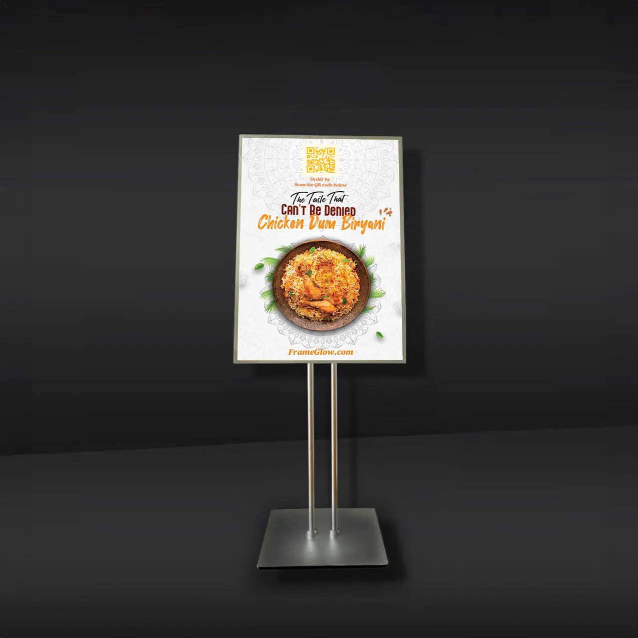 Floor Standing Light Box Frame for Shop Advertising